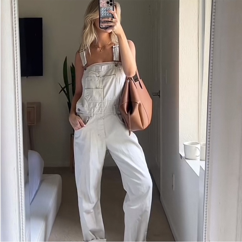 Free People Denim Ziggy Overalls